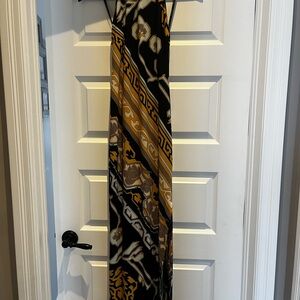 Marciano Black and Gold Backless Dress